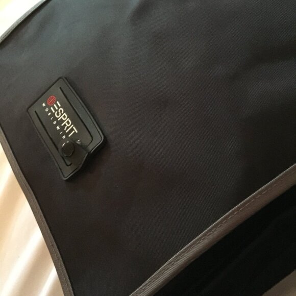 ESPRIT VINTAGE Messenger Crossbody Bag - Black NEW with Tags - Picture 11 of 16